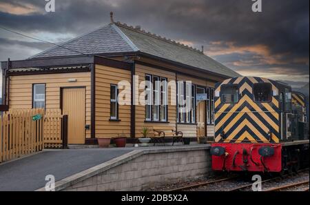 British Rail Klasse 03 Diesel Rangier Nummer D2094 am Bahnhof Milton of Crathes, Teil der Royal Deeside Railway, Banchory, Aberdeenshire, Schottland, UK Stockfoto