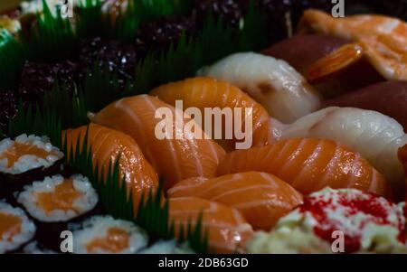 Sashimi und Sushi Mix Stockfoto