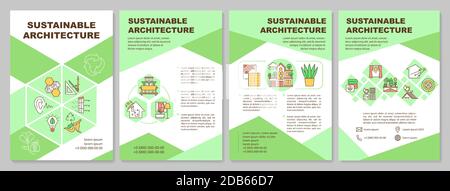 Broschüre für nachhaltige Architektur Stock Vektor