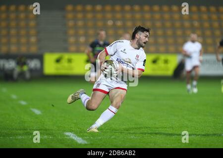 Parma, Italien. November 2020. Bill Johnston (Ulster) während Zebre Rugby vs Ulster Rugby, Rugby Guinness Pro 14 Spiel in parma, Italien, November 16 2020 Kredit: Unabhängige Fotoagentur/Alamy Live Nachrichten Stockfoto