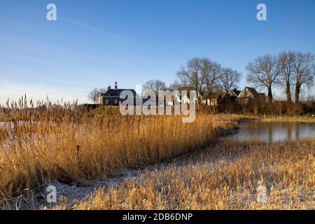 Schokland ist eine ehemalige Insel in der niederländischen Provinz Noordoostpolder und heute UNESCO-Weltkulturerbe Stockfoto