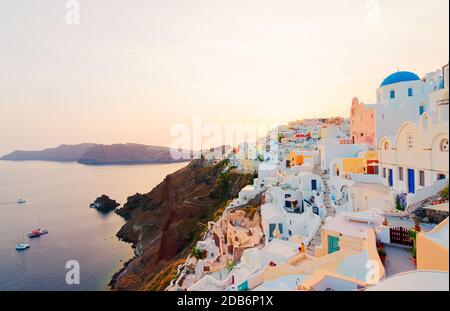 schöne Details der Insel Santorini, Griechenland Stockfoto