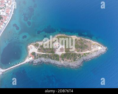 Grecce lakonia oben.kleine Insel Stockfoto