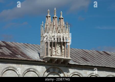 Pisa - Camposanto - Friedhof wurde im Jahre 1278 gebaut zu Haus die heiligen Schmutz zurück von Golgota während der Kreuzzüge gebracht. Es wurde dann die buria Stockfoto