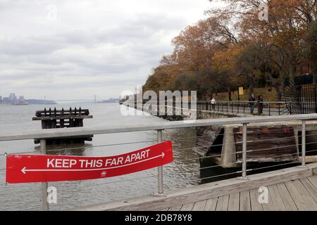 Riverside Park am Hudson River, New York, USA Stockfoto