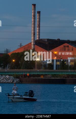 ArcelorMittal Stahlwerk in East Chicago, Indiana. Stockfoto