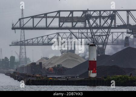 ArcelorMittal Stahlwerk in East Chicago, Indiana. Stockfoto