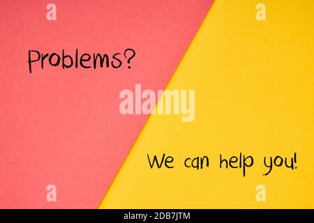 Eine Illustration für das Kundensupportskonzept Stockfoto