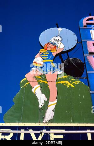 Airway Drive-in Sign, Saint Ann, Missouri, USA, John Margolies Roadside America Photograph Archive, 1988 Stockfoto