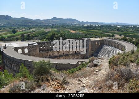 Aspendos Theater, Aspendos Ruinen, Antalya, Türkei Stockfoto