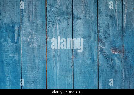 Blau Holz- Hintergrund aus alten Boards Stockfoto