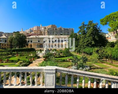 Villa del Principe und seine Gärten in Genua bei Italien Stockfoto