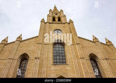 Genua, Ligurien, Italien - September 11, 2019: Fassade von San Teodoro Kirche in Genua, Italien Stockfoto