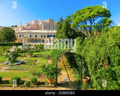 Genua, Ligurien, Italien - 11. September 2019: Villa del Principe und seine Gärten in Genua bei Italien Stockfoto