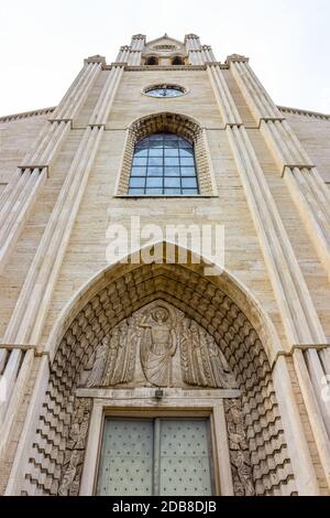 Genua, Ligurien, Italien - September 11, 2019: Fassade von San Teodoro Kirche in Genua, Italien Stockfoto