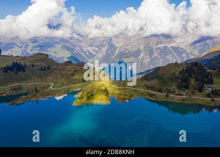 Bergreflexionen im Trubsee auf dem Titlis, Nidwalden, Schweiz Stockfoto