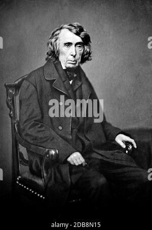 Oberrichter Roger B. Taney - Roger Brooke Taney ( 17. März 1777 – 12. Oktober 1864, Name ausgesprochen wie Tawney) war der zwölfte Generalstaatsanwalt der Vereinigten Staaten und der fünfte Oberrichter der Vereinigten Staaten, von 1836 bis zu seinem Tod im Jahr 1864, Und der erste römisch-katholische, der dieses Amt hat Stockfoto