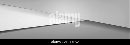 Dunkelschwarzer Panorama-Hintergrund mit gebrochenen Linien - Illustration Stockfoto