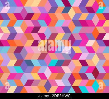 Abstraktes geometrisches Muster mit geometrischen Formen. Endlose Hintergrund von dekorativen Elementen. EPS 10-Vektordatei Stockfoto