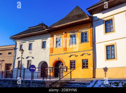 Alte slowakische Stadt Spisska Sobota in Poprad Stockfoto