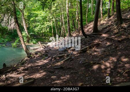Lower Decew Falls Conservation Area unteren Bach Stockfoto