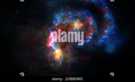 Riesige Spirale Disk von Sternen, Staub und Gas. Elemente dieses Bild von der NASA eingerichtet Stockfoto