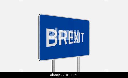 Brexit Konzept. Schild, Großbritannien abfliegen Europäischen Uniun Stockfoto