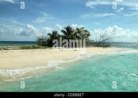 Eine kleine Insel vor der Küste von Puerto Rico. Stockfoto