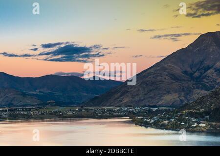 Queenstown in Neuseeland. Die Stadt der Abenteuer und Natur. Stockfoto