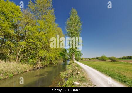 Boker-Heide-Kanal, DelbrÃ¼ck, Paderborn, Nordrhein-Westfalen, Deutschland Stockfoto