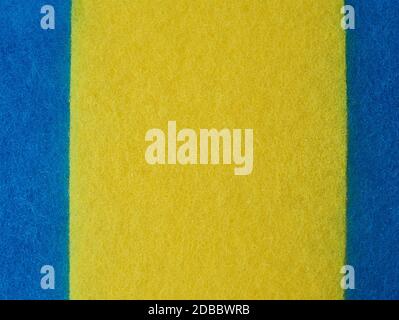 Textur eines Küchenschwamms mit Fasern, Vollrahmen, Makro Stockfoto