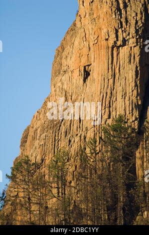 Morro de Pajonales im Integralen Naturreservat von Inagua. Tejeda. Gran Canaria. Kanarische Inseln. Spanien. Stockfoto