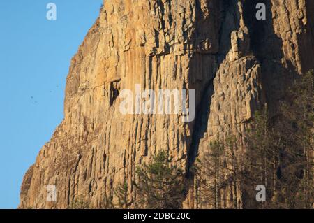 Morro de Pajonales im Integralen Naturreservat von Inagua. Tejeda. Gran Canaria. Kanarische Inseln. Spanien. Stockfoto