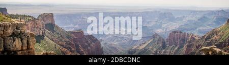 Grand Canyon Panoramablick vom Saddle Mountain Overlook, Arizona Stockfoto