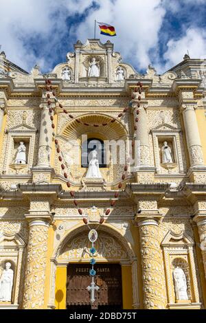 kirche in antigua in guatemala Stockfoto