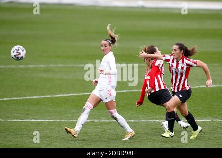 Kosovare Asllani von Real Madrid in Aktion während der Frauen &#039;s spanische Meisterschaft, Primera Iberdrola Fußballspiel zwischen / LM Stockfoto