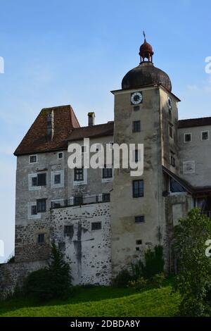 Muschel Schloss oberösterreich Stockfoto