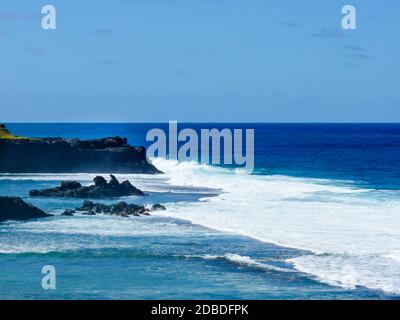 Roche qui pleure, Gris Gris Beach auf Mauritius Stockfoto