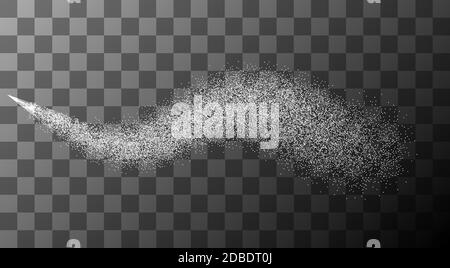 Vector moderner Spray-Effekt auf transparentem Hintergrund Stock Vektor