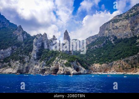 Strand Cala Goloritze im Golf von Orosei, Sardinien, Italien Stockfoto