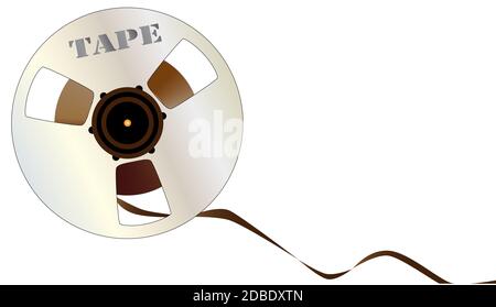 2 typische Rollen von Tape-mastering Studio. Stockfoto