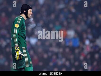 Prag, Tschechische Republik. Februar 2013. Europa League Play off Spiel 2012-2013, AC Sparta Praha gegen Chelsea FC, 0:1, 14. Februar 2013, Prag, Tschechische Republik. Torwart Petr Cech vom FC Chelsea. *** Lokale Bildunterschrift: Slavek Ruta/ZUMA Wire/Alamy Live News Stockfoto