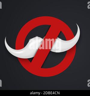 Vector modernes Konzept keine Party im neuen Jahr. Stock Vektor