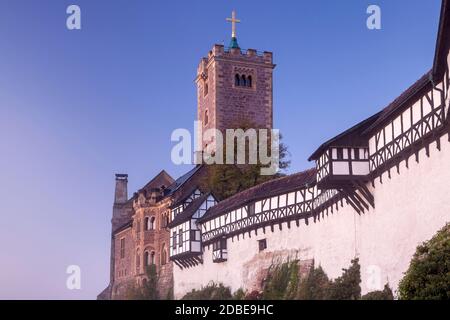 Geographie/Reisen, Deutschland, Thüringen, Eisenach, Wartburg im Herbst, Eisenach, Thüringer Wald, Additional-Rights-Clearance-Info-not-available Stockfoto