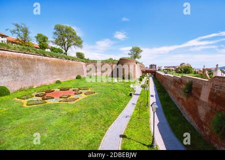 Im Inneren der rumänischen Festung - Alba Carolina Zitadelle Stockfoto
