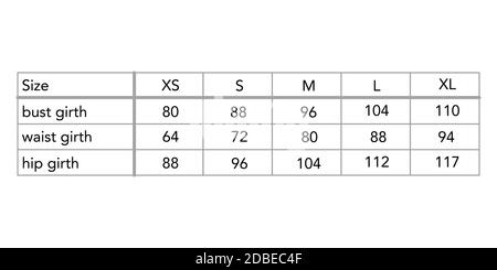 Frauen Standard Körpermaße für verschiedene Land, Stil Mode Dame Größentabelle für Website, Produktion und Online-Bekleidungsgeschäft. S, M, L, XL, US, UK, EU, Französisch, Italien, Japan, aus, Brust, Taille, Hüfte Stock Vektor