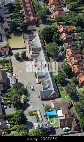 Luftaufnahme der Carswell Community School Stockfoto
