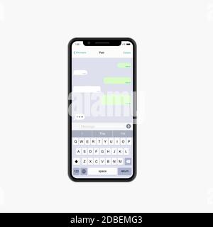 Vector modernes Konzept Smartphone auf weißem Hintergrund. Stock Vektor