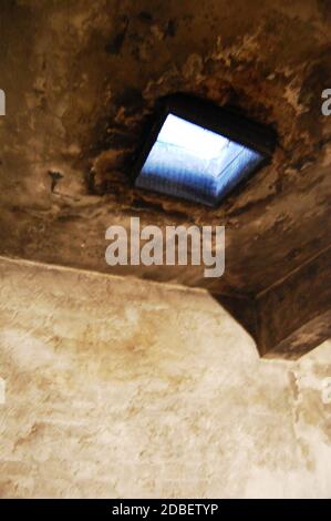 Innenraum der Gaskammern im Konzentrationslager Auschwitz Stockfoto