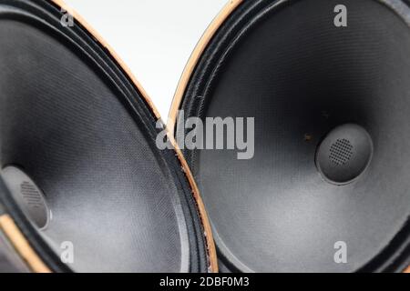 Antiker Sowjetischer Tieftöner 5gd-3 aus Vintage Akustik Symphony. Stockfoto